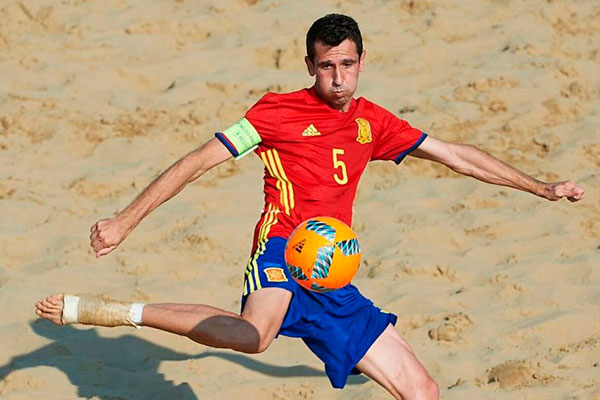 Juanma Spain beach soccer national team's captain