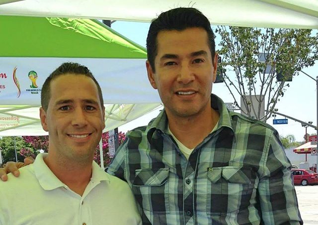 Christian Marin (Left) with Martin “Pulpo” Zuñiga (Right) working at a Soccer Event