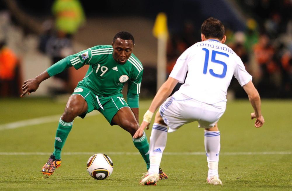 Obasi during a preparation match before FIFA World Cup 2014