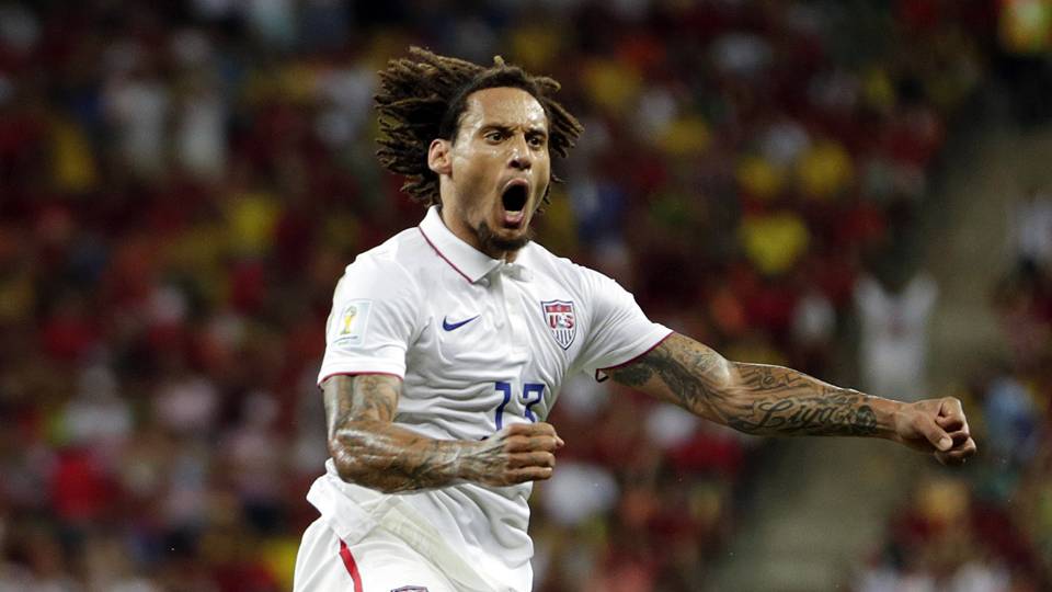 Jermaine Jones Celebrating a Goal against Portugal in the 2014 World Cup